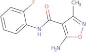 5-Amino-3-methyl-isoxazole-4-carboxylic acid (2-fluoro-phenyl)-amide