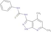 1-(4,6-Dimethyl-1H-pyrazolo[3,4-b]pyridin-3-yl)-3-phenylthiourea