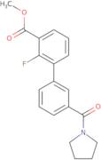 Methyl 2-fluoro-3-[3-(pyrrolidinocarbonyl)phenyl]benzoate