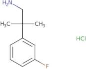 2-(3-Fluorophenyl)-2-methylpropan-1-amine HCl