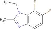 1-Ethyl-6,7-difluoro-2-methyl-1,3-benzodiazole