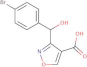 3-[(4-Bromophenyl)(hydroxy)methyl]isoxazole-4-carboxylic acid