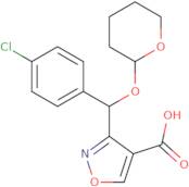 3-[(4-Chlorophenyl)[(2-tetrahydropyranyl)oxy]methyl]isoxazole-4-carboxylic acid