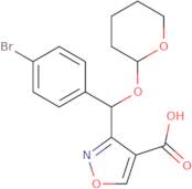 3-[(4-Bromophenyl)[(2-tetrahydropyranyl)oxy]methyl]isoxazole-4-carboxylic acid