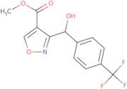 Methyl 3-[hydroxy[4-(trifluoromethyl)phenyl]methyl]isoxazole-4-carboxylate