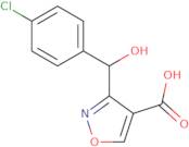 3-[(4-Chlorophenyl)(hydroxy)methyl]isoxazole-4-carboxylic acid