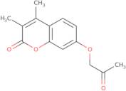 3,4-Dimethyl-7-(2-oxopropoxy)-2H-1-benzopyran-2-one
