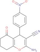2-Amino-4-(4-nitrophenyl)-5-oxo-5,6,7,8-tetrahydro-4H-chromene-3-carbonitrile