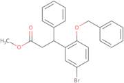 Benzenepropanoic acid, 5-bromo-b-phenyl-2-(phenylmethoxy)-, methyl ester, ()-