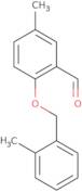 5-Methyl-2-((2-methylbenzyl)oxy)benzaldehyde