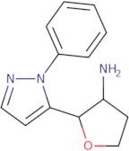 rac-(2R,3R)-2-(1-Phenyl-1H-pyrazol-5-yl)oxolan-3-amine