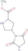 Methyl (2S,4S)-4-(2,5-dioxoimidazolidin-1-yl)pyrrolidine-2-carboxylate