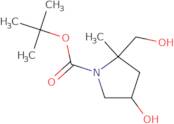 tert-Butyl 4-hydroxy-2-(hydroxymethyl)-2-methylpyrrolidine-1-carboxylate