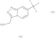 [7-(Trifluoromethyl)-[1,2,4]triazolo[4,3-a]pyridin-3-yl]methanamine dihydrochloride