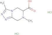 3,7-Dimethyl-5H,6H,7H,8H-[1,2,4]triazolo[4,3-a]pyrazine-6-carboxylic acid dihydrochloride