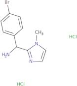 (4-Bromophenyl)(1-methyl-1H-imidazol-2-yl)methanamine dihydrochloride