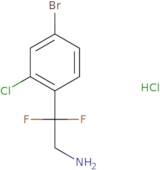 2-(4-Bromo-2-chlorophenyl)-2,2-difluoroethan-1-amine hydrochloride