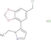 5-[6-(Chloromethyl)-1,3-dioxaindan-4-yl]-1-ethyl-1H-pyrazole hydrochloride