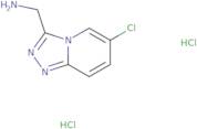 {6-Chloro-[1,2,4]triazolo[4,3-a]pyridin-3-yl}methanamine dihydrochloride