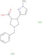 1-Benzyl-4-(1-methyl-1H-pyrazol-3-yl)pyrrolidine-3-carboxylic acid dihydrochloride