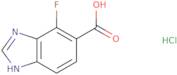 4-Fluoro-1H-1,3-benzodiazole-5-carboxylic acid hydrochloride