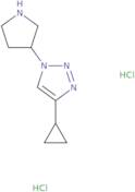 4-Cyclopropyl-1-(pyrrolidin-3-yl)-1H-1,2,3-triazole dihydrochloride