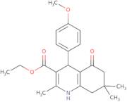 Ethyl 4-(4-methoxyphenyl)-2,7,7-trimethyl-5-oxo-1,4,5,6,7,8-hexahydroquinoline-3-carboxylate