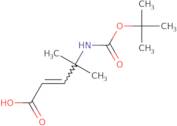 (2E)-4-{[(tert-Butoxy)carbonyl]amino}-4-methylpent-2-enoic acid