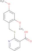 2-{[(2,4-dimethoxyphenyl)methyl]sulfanyl}pyridine-3-carboxylic acid