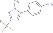 4-[1-Methyl-3-(trifluoromethyl)-1H-pyrazol-5-yl]aniline