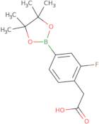 [2-fluoro-4-(tetramethyl-1,3,2-dioxaborolan-2-yl)phenyl]acetic Acid