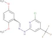 N-(6-Chloro-4-trifluoromethyl-pyridin-2-yl)-N'-[1-(2,5-dimethoxy-phenyl)-meth-(E)-ylidene]-hydrazi…