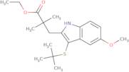 Ethyl 3-(3-(tert-butylthio)-5-methoxy-1H-indol-2-yl)-2,2-dimethylpropanoate