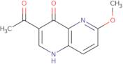 1-(4-hydroxy-6-methoxy-1,5-naphthyridin-3-yl)ethanone