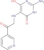 2-Amino-6-hydroxy-5-((2-oxo-2-(pyridin-3-yl)ethyl)amino)pyrimidin-4(3H)-one