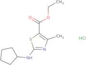 Ethyl 2-(cyclopentylamino)-4-methyl-1,3-thiazole-5-carboxylate hydrochloride