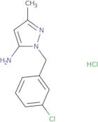 1-[(3-Chlorophenyl)methyl]-3-methyl-1H-pyrazol-5-amine hydrochloride