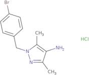 1-[(4-Bromophenyl)methyl]-3,5-dimethyl-1H-pyrazol-4-amine hydrochloride