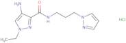 4-Amino-1-ethyl-N-[3-(1H-pyrazol-1-yl)propyl]-1H-pyrazole-3-carboxamide hydrochloride