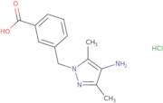 3-[(4-Amino-3,5-dimethyl-1H-pyrazol-1-yl)methyl]benzoic acid hydrochloride