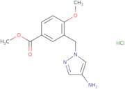 Methyl 3-[(4-amino-1H-pyrazol-1-yl)methyl]-4-methoxybenzoate hydrochloride