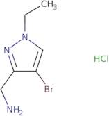 (4-Bromo-1-ethyl-1H-pyrazol-3-yl)methanamine hydrochloride