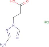 3-(3-Amino-1,2,4-triazol-1-yl)propanoic acid hydrochloride