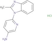 6-(2-Methyl-1H-1,3-benzodiazol-1-yl)pyridin-3-amine hydrochloride