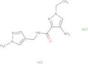 4-Amino-1-ethyl-N-[(1-methyl-1H-pyrazol-4-yl)methyl]-1H-pyrazole-3-carboxamide dihydrochloride