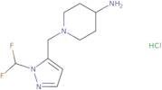 1-{[1-(Difluoromethyl)-1H-pyrazol-5-yl]methyl}piperidin-4-amine hydrochloride