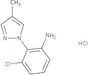 3-Chloro-2-(4-methyl-1H-pyrazol-1-yl)aniline hydrochloride