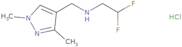 (2,2-Difluoroethyl)[(1,3-dimethyl-1H-pyrazol-4-yl)methyl]amine hydrochloride