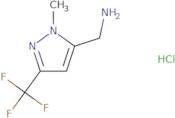 [1-Methyl-3-(trifluoromethyl)-1H-pyrazol-5-yl]methanamine hydrochloride