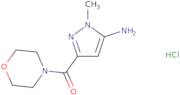 1-Methyl-3-(morpholine-4-carbonyl)-1H-pyrazol-5-amine hydrochloride